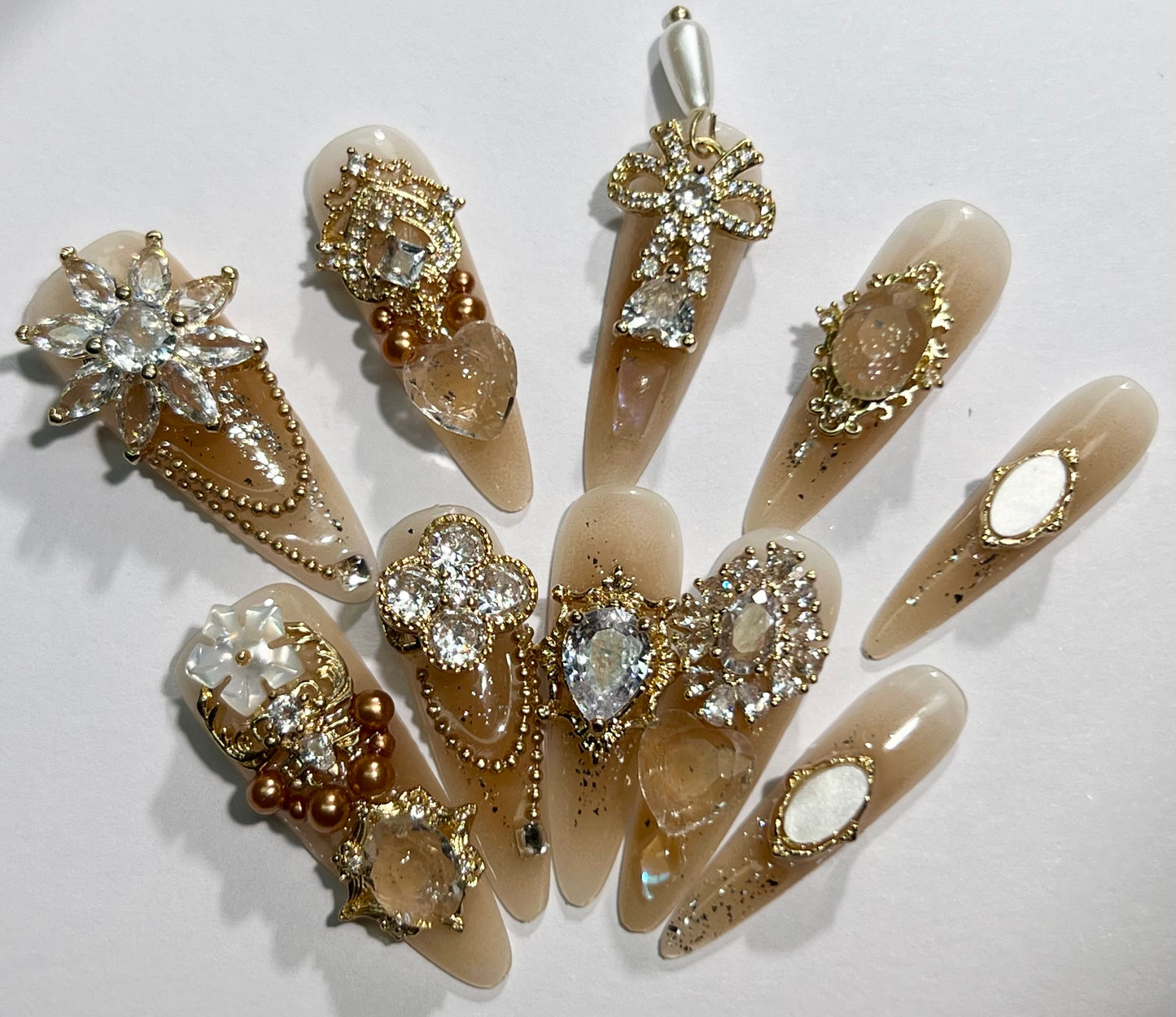 handmade press on nail open in live(Free Shipping)