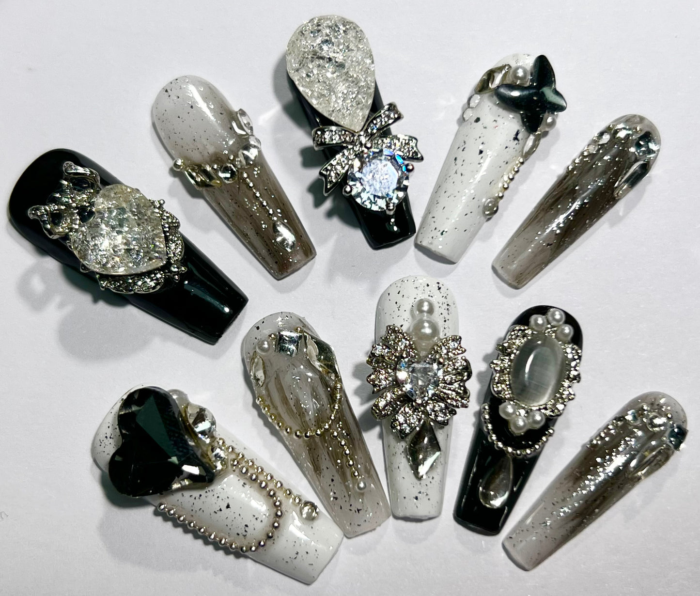 handmade press on nail open in live(Free Shipping)